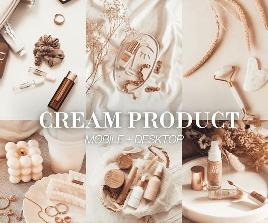 Cream Product Lightroom Presets
